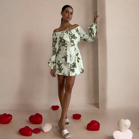 NWT MON RENN COMPOSE MINI DRESS - Picture 3 of 6